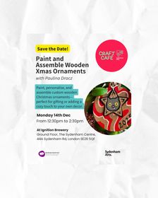 Paint and Assemble Wooden Xmas Ornaments with Paulina Dracz