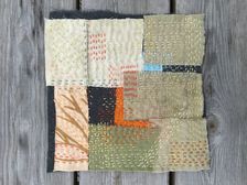 Collage and Stitch with Natural Dyed Fabrics