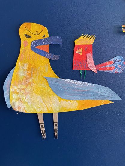 Collage a bird