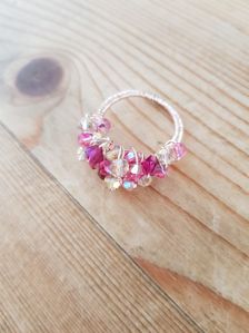 Make a Silver and Coloured Wire Bling Ring