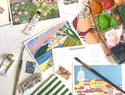 Paint & Post: A Postcard from the Studio
