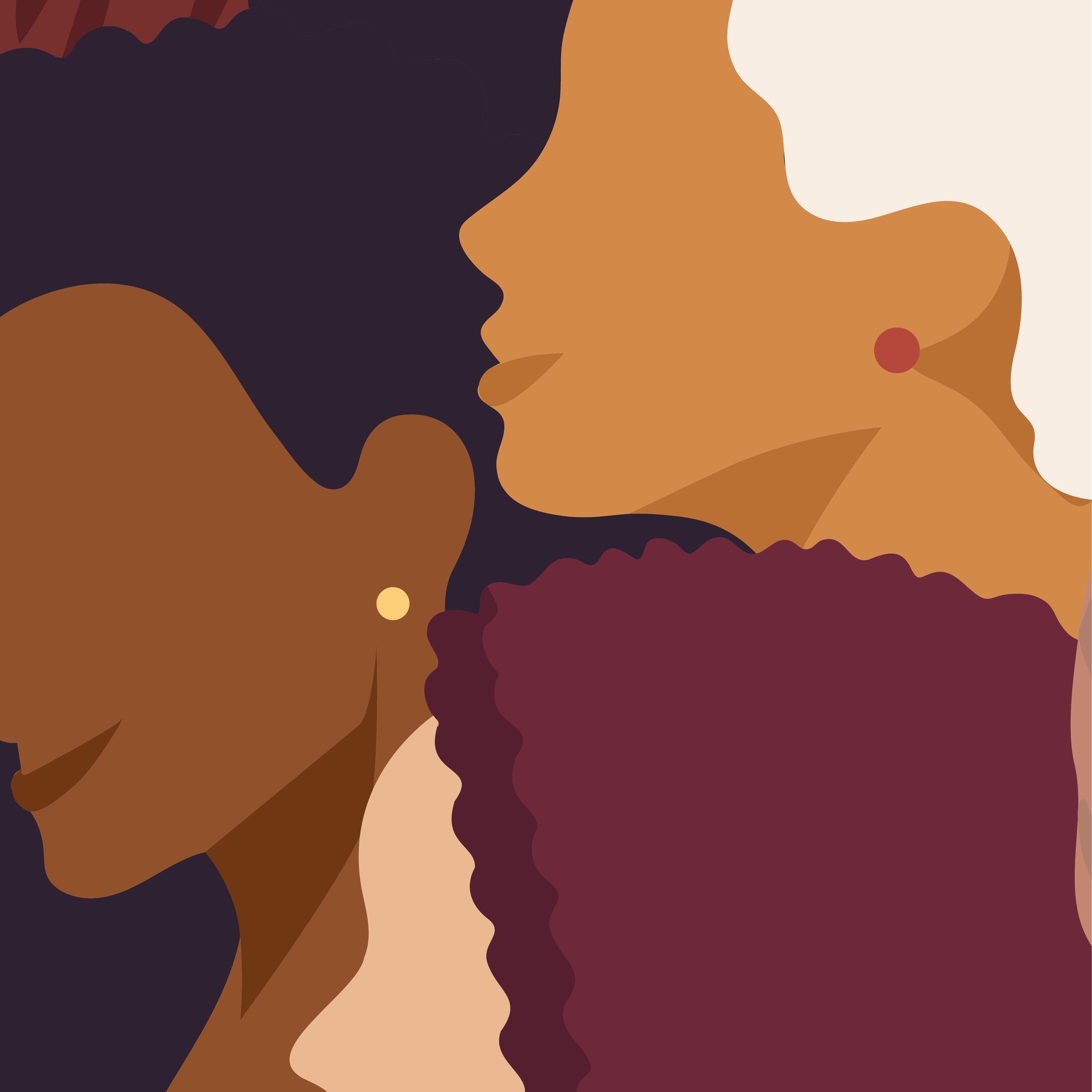 Drawing of 3 women
