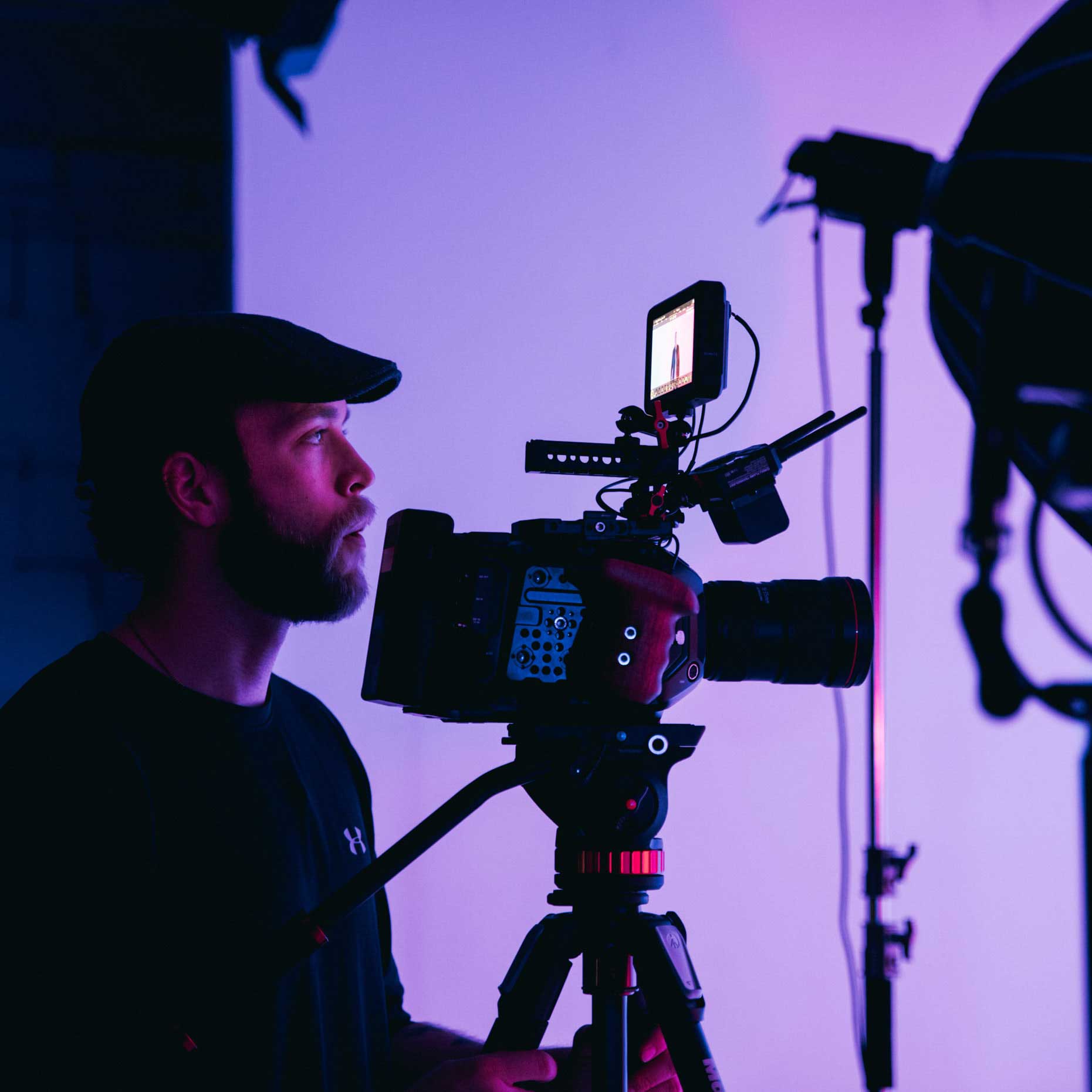 filmmaker working
